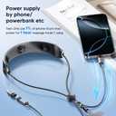 WSKEN 2 in 1 USB C to USB C/Lightning Cable - 100W PD Fast Charging with Creative Massager Design, 4.5FT Type C Cable for iPhone Samsung Google Switch MacBook iPad Tablet