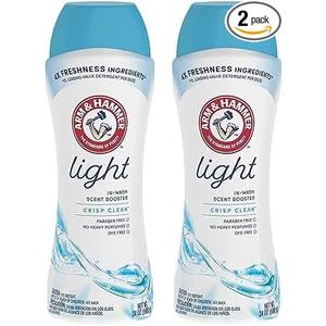 Arm & Hammer Light In-Wash Scent Booster Crisp Clean 24oz (Pack of 2) 