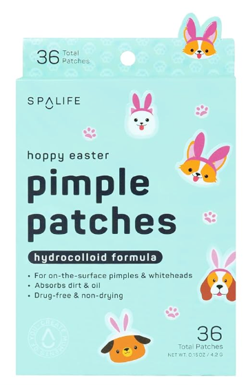 SpaLife  hoppy easter hydrocolloid pimple patches,  36 Patches