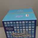 Qcity Black Shimmer Wall Backdrop 36PCS, Black Back Not See-Through Design, Square Sequin Glitter Backdrop Panel, Perfect for Outdoor Events, Birthdays, Wedding and Party Decoration