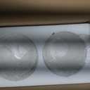 2 Pack Clear Seeded Glass Shade, Modern Light Fixture Replacement Globe or Cover with 1-5/8-Inch Fitter for Chandelier Wall Sconce Pendant Light, G0025, 5 inches x 5.9 inches