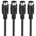 Mellbree MIDI Cable, 2-Pack 3-Feet Male to Male 5-Pin MIDI Cable Compatible with MIDI Keyboard, Keyboard Synth, Rack Synth, Sampler, External Sound Card, Sound Source and Other Music Gear