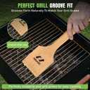 All-Natural Wooden Grill Scraper Tool 18" | Bristle-Free Grill Cleaner for Outdoor Grill | Eco-Friendly BBQ Cleaning Tool for Safe Grate Care
