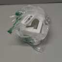 Segbeauty 11.84oz White Foam Soap Dispenser with Waterproof Labels, 350ml Refillable Square Liquid Dish Soap Foaming Dispenser, Plastic Hand Soap Shampoo Body Wash Dispenser for Kitchen Sink Bathroom