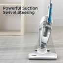 Eureka Corded Stick Vacuum Cleaner for Home Pet Hair, Lightweight Stick Vacuum Cleaner with Powerful Suction for Carpet Tile and Hard Floor, Aqua Blue, 3-in-1 Handheld Vac NES100