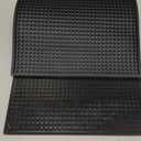 Large Size Thicker Bar Mat for Countertop,Dish Drying Mat, Coffee Bars, Tea Bar,Under Sink Storage Mat 12X24''( Black)