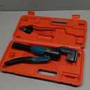 Muzata Custom Cable Railing Crimping Tool Hydraulic Crimper Hydraulic Crimping Tool for 1/8" Stainless Steel Cable Railing Kit Wire Rope Swaging Kit with Wire Cutter CR09 CK12