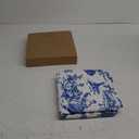 Mindsoft 12 Pcs Blue Cloth Napkins Country French Dining Napkins 18" x 18" Blue Floral Reusable Cloth Napkin Rustic Table Decorative for Fall Christmas Holiday Party Supplies