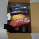 Resistance Bands Set - Pull Up Bands for Men Women, Exercise Bands Resistance with Door Anchor, Training Poster & Pouch for Body Stretching, Pull Up Assist ((15-170LBS) - Colorful-black/red/yellow/purple/green/blue)