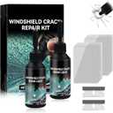Car Windshield Crack Repair Kit, 2025 Upgrade Glass Repair Liquid for Cracks Glass Cracks Gone Repair Kit, Quick Fix Windshield & Glass Repair Tools (2pcs)