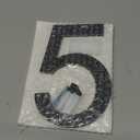 DEWEL 8 inch Floating Large House Numbers for Outside, Black Modern House Address Numbers Decor for 911 Visibility Signage with Nail Kits (House Number 5)