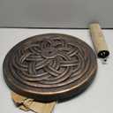 UBP18181-BR 18-Inch Cast Stone Umbrella Base, Made from Rust Free Composite Materials, Bronze Powder Coated Finish