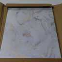 Set of 2 Glass Cutting Board with Marble Pattern, Tempered Glass Chopping Board with Non-Slip Feet, 16"x 12" Large Glass Board for Countertop, Kitchen, Dishwasher Safe