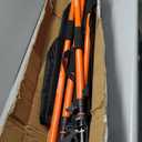 4PK Support Pole, Steel Telescopic Adjustable 3rd Hand Support System, Support Rod, Supports up to 154 lbs Construction Rods for Cabinet Jacks Cargo Bars Drywalls Extends from 49 Inch to 114 Inch