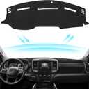 Black Dashboard Dash Board Cover Mat Carpet for Dodge 2010-2018 Ram 1500 2500 3500 Accessories Dash Cover Flannel Material Dash Mat Sunshade