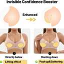 Double Sided Sticky Bra Push Up,Bra Inserts,Adhesive Silicone Bra Pads Inserts.Medium For Cup A/B. Lage For Cup C/D.