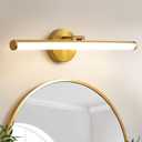 KAISITE Bathroom Light Fixture Over Mirror - Gold Vanity Light Fixture 18W 4000K Angle Adjustable 22 Inch LED Dimmable Modern Vanity Light Bar for Bedroom Living Room Bathroom