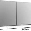 Kohler CB-CLC2026FS Frameless Bathroom Mirror Medicine Cabinet, Single Door, Rectangular Beveled Edge Frame, Bathroom Cabinet Mirror, Adjustable Shelves, 20 in. W x 26 in. H