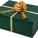UoeRing Green Extra Large Gift Box 1Pcs 22x17x9 inch,luxury Gift Box with Lid for Presents Birthday Christmas Valentine's Day (Includes Pull Bows,Card,Envelope,Filler)