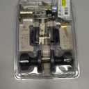 Kwikset Maven Front Door Lock Handle and Deadbolt Set, Entry Handleset Round Exterior with Interior Door Knob, Secure Locking Deadbolt, Matte Black, with Microban Protection