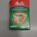 Melitta #4 Cone Coffee Filters, Natural Brown, 100 Count (Pack Of 6), 600 Total Filters - Fits all 8-12 Cup Cone Coffee Makers and Pour-Overs, Compostable, Tear-Resistant