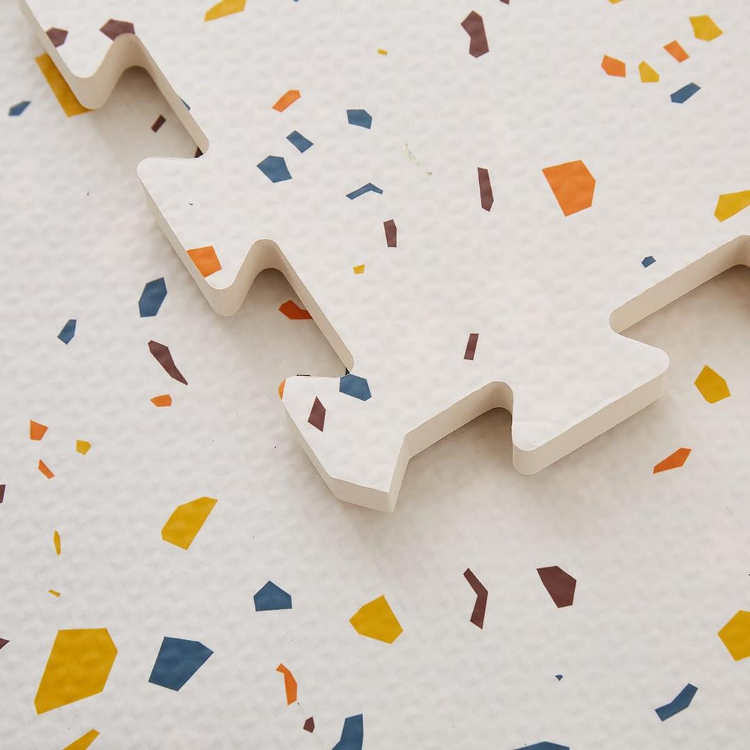 Terrazzo Playmat, Non-Toxic, Large, Puzzle Playmat (Multi), 180 Centimeters x 120 Centimeters