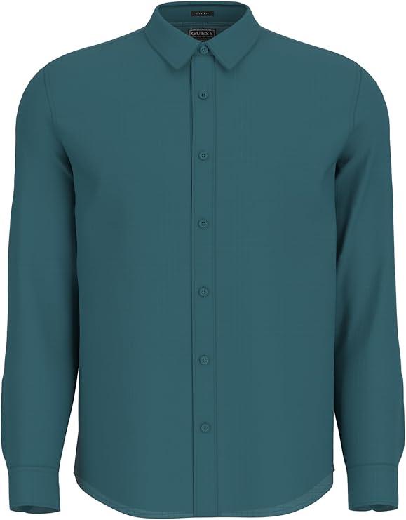 GUESS Men's Long Sleeve Regent Check Shirt S