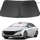 Windshield Sun Shade Custom Fit for 2021 2022 2023 2024 2025 2026 Hyundai Elantra Accessories Foldable Sunshade Sun Blocker Protect Car from Sun Rays & Heat Damage Keep Car Cooler