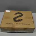 Fovths 2 Pack 9 Feet Christmas Norfolk Garlands, Winter Pine Garland Ornament with Light String, Green Artificial Greenery Garland for Table Mantle Wall Indoor Outdoor Christmas Decor