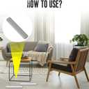 Furniture Sliders,17x99mm Rectangular Table and Chair Leg Sliding Pad for Easy Moving on Carpet Hardwood (16pcs)