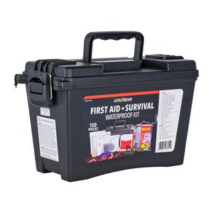 150 Piece First Aid Survival Kit In Waterproof Case
