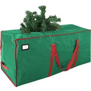 Cosy Family 7.5 ft Christmas Tree Storage Bag - Durable Heavy Duty Extra Large Artificial Xmas Holiday Tree Bag with Reinforced Handles and Dual Zippers Wide Opening - Green