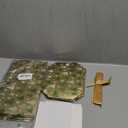 Jaywayang 5 Pack Gold Christmas Gift Boxes with Lids, Ribbons and Tissue Papers Square Gift Boxes - 7.1 Inch - Presents Wrapping Christmas Gift Holiday New Year Party Favor Boxes.