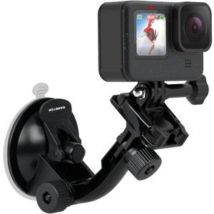 Suction Cup Mount Compatible with Gopro Hero 13, 12, 11, 10, 9, 8, 7, 6, 5, 4, Session, 3+, 3, 2, 1, Hero (2018), Max, Fusion, DJI Osmo Action Cameras; Perfect for Car Windshield and Window
