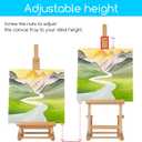 MEEDEN Tabletop Easel for Painting H-Frame, Adjustable Painting & Display Table Top Easel Stand, Hold Canvas up to 16", Sturdy Beech Wood Table Art Easel for Adults, Kids, Beginners