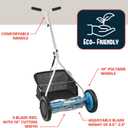 American Lawn Mower Company 1604-16 16-Inch 5-Blade Walk Behind Reel Mower with Grass Catcher