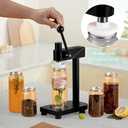 Manual Can Sealer Machine for Aluminum & Plastic Cans, Adjustable Height Cup Sealers for Homebrew, Craft Beer, Kombucha,Juice, Coffee Drinks