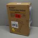 MoreFeel Collapsible Baby Bathtub for Newborn with Thermometer & 1 Hooded Towel & 1 Soft Floating Cushion,Portable Travel Bathtub with Drain Hole, Durable Foldable Baby Tubs for Infants to Toddler (Pink)