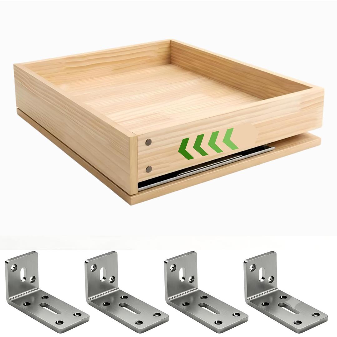 WHHTJOY Pre-Assembled Pull Out Cabinet Drawer 14" W x 21" D x 5.5" H