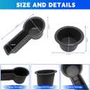 Cup Holder Fits for 2014-2024 Toyota 4Runner Center Console Coaster Cup Mat Compatible with 4Runner Interior Accessories Organizer Storage Tray (Left+Right, 2PCS)