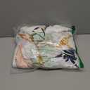 AOFOTO 7.2x7.2ft Navy Blue Floral Blush Pink Round Backdrop Cover Watercolor Rose Flower Gold Leaves Photography Background for Bridal Shower Wedding Baby Shower Girls Birthday Party Decorations