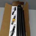 YaFex Curtain Rods 32-144 Inch, Heavy Duty 1 Inch Adjustable Curtain Rod for Windows, Black Extra Long Window Treatment Rods, Modern Design, Easy Installation