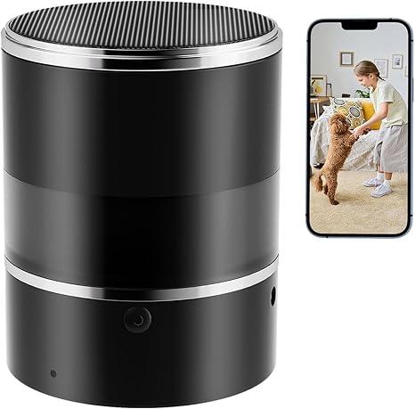 Zyee Syee Security Camera with Bluetooth Speaker, 1080P Wireless WiFi Camera for Home/Office/Baby/Pet, Indoor Camera with Rotating Lens, 240° Viewing Angle, Motion Detection (2.4G/5G)