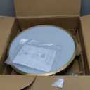 Kudos Ceiling Light, 12-inch LED Flush Mount Ceiling Light, Black and Gold Finish, 24W/1100lm Light Fixtures ceiling mount for Living Room, Bedroom, 3000K/3700K/4500K/5100K/6000K Adjustbale