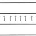 YYST Type A 16" to 39.5" Swivel End Curtain Sash Rod for Top & Bottom Doors & Sidelights Window Petite Caf Sidelight Rods W Screws (Black-4)
