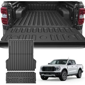 Maverick Truck Bed Mat and Tailgate Liner Compatible with 2022 2023 2024 2025 2026 Ford Maverick - Replacement All-Weather Truck Bed Liner Custom Fit Maverick Gasoline/Hybrid