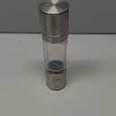 Mixoo Salt and Pepper Grinder - 2 in 1 Manual Stainless Steel Salt Pepper Mill Herb Spice Grinder Shakers Refillable with Adjustable Coarseness Ceramic Rotor and Dual Clear Acrylic Chamber