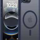 TOCOL Magnetic for iPhone 17e/16e Case, Upgraded Full Camera Protection, Compatible with Magsafe, Drop Protection, Translucent Matte Back Bumper for iPhone 17e/16e 6.1-Inch (Blue) (Dark Blue-2)