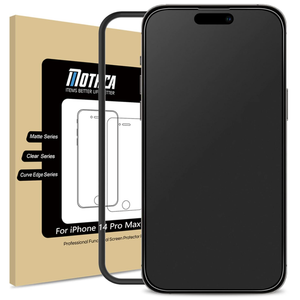 Mothca Matte Glass Screen Protector for iPhone 14 Pro Max AntiGlare & AntiFingerprint Tempered Clear Film Case Friendly Easy to Install Bubble Free 6.7inch Smooth as Silk