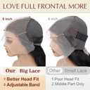 30 Inch 13x6 Lace Front Wigs Human Hair 200 Density Body Wave HD Lace Frontal Wigs Human Hair Pre Plucked with Baby hair Natural Color Glueless Wigs for Women